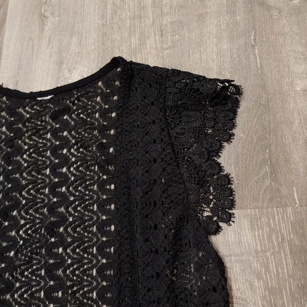 Black Crochet Vest